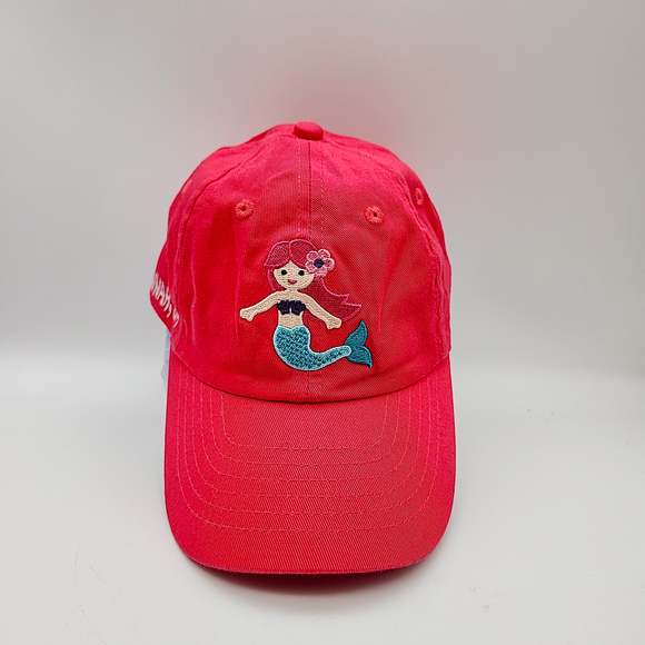 Royal Resortswear Accessories | Girls Mermaid Montauk Baseball Cap | Color: Pink - Picture 2 of 3
